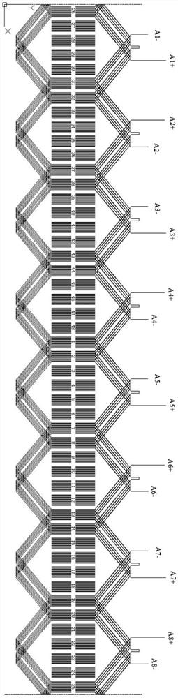 A flat wire motor stator