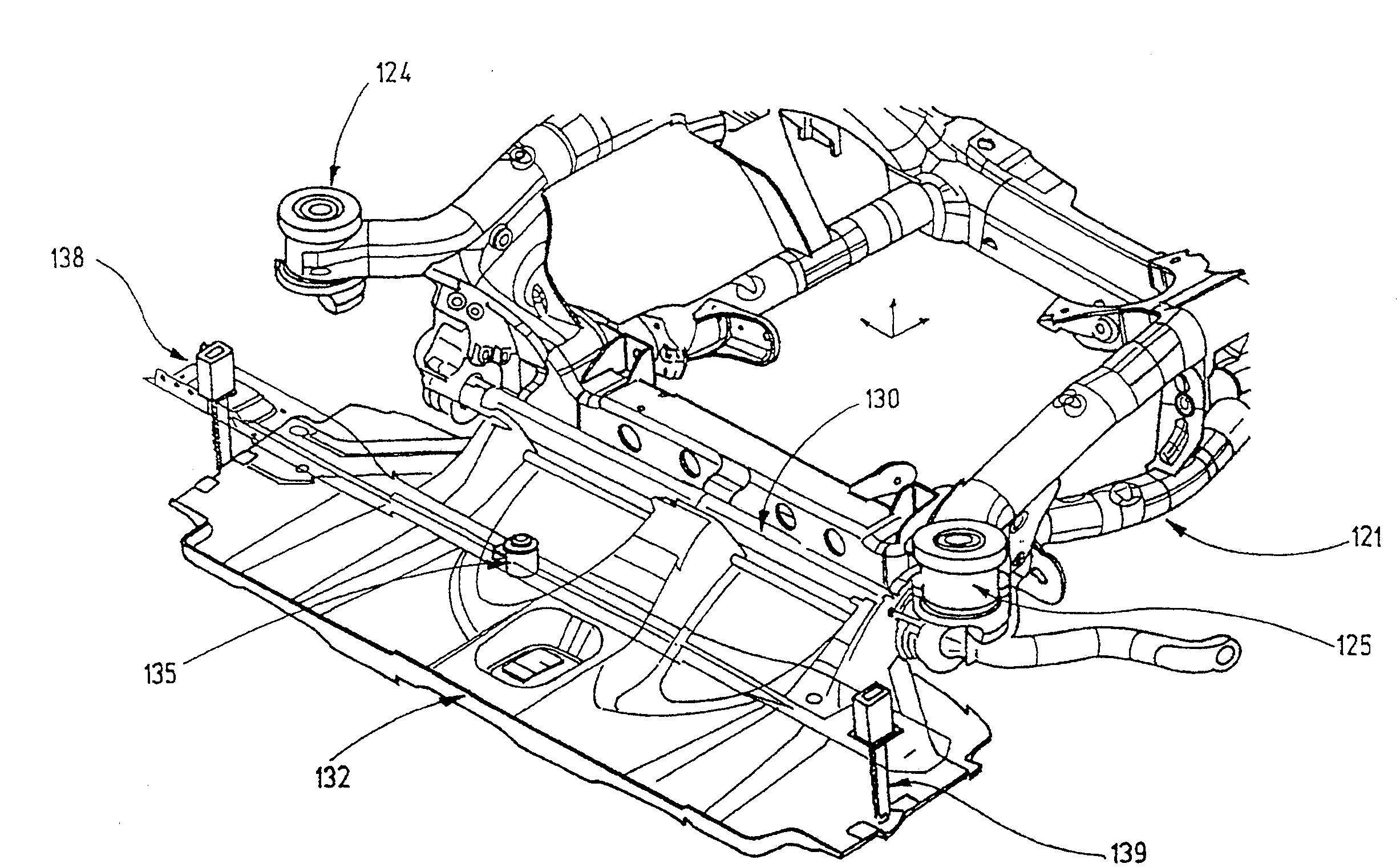 Motor Vehicle With an Underprotection Device