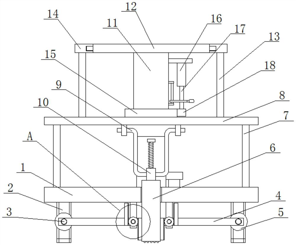 A temporary support device for wind turbines