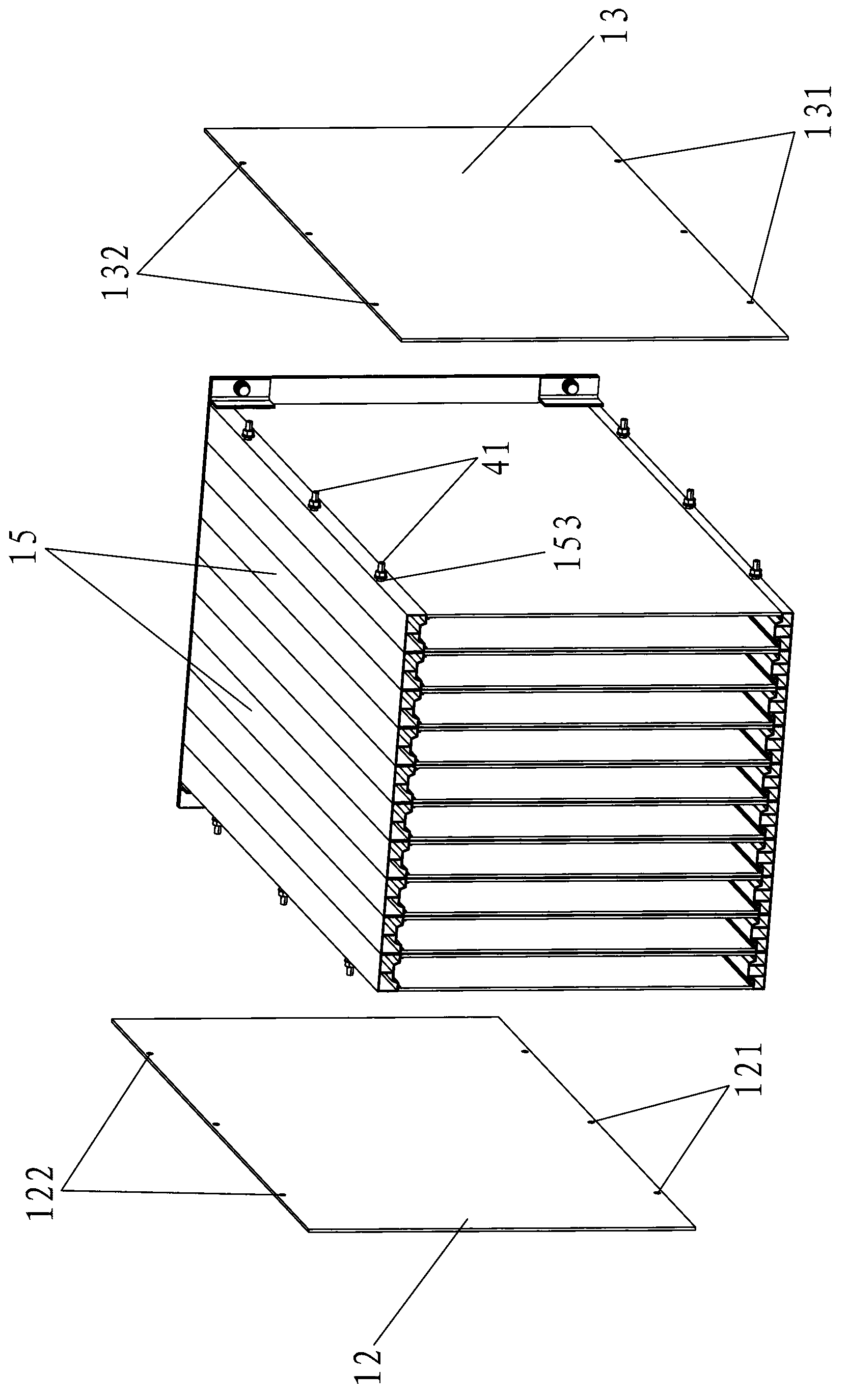 Molding die of straight-tenon light wallboard and molding method thereof