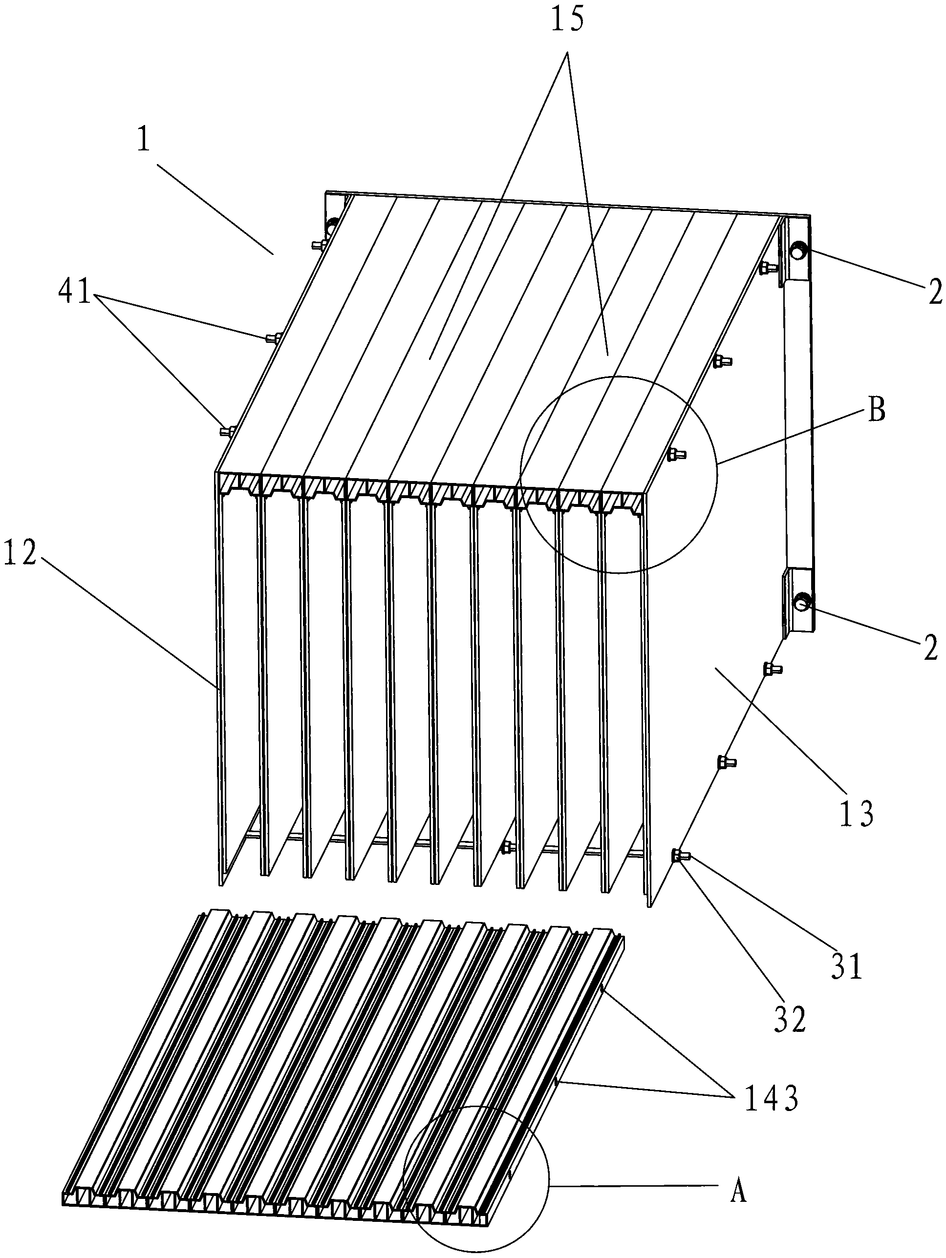 Molding die of straight-tenon light wallboard and molding method thereof