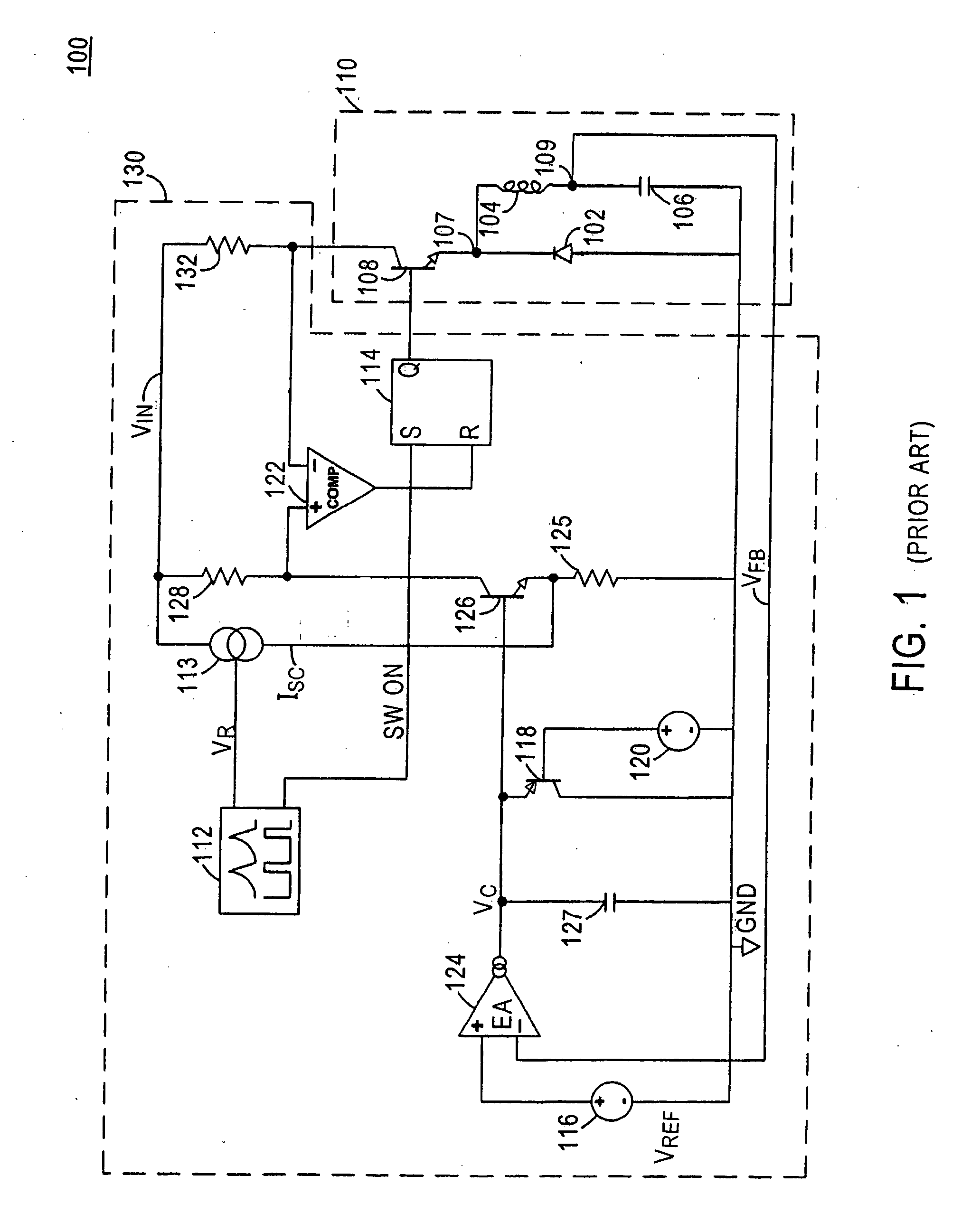 Switching regulator with advanced slope compensation
