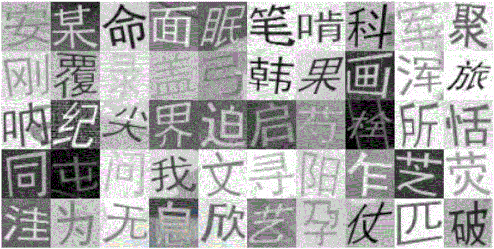 Method for recognizing Chinese characters in natural scene