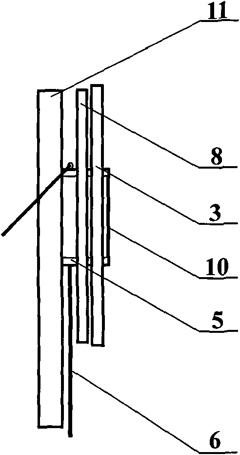 Underground engineering wall rock displacement real-time observation device