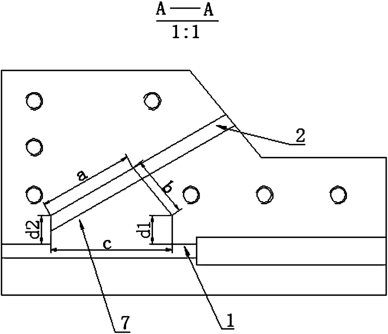 Pin seat and processing method of endless chain plate belt assembly machine for anti-puncture safety tire