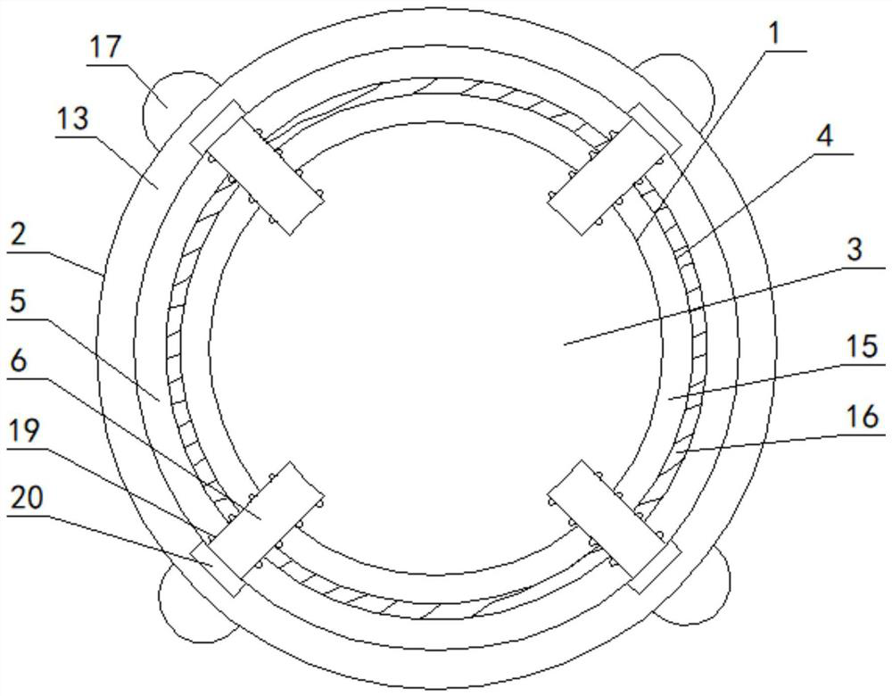 Method and device for anticorrosion treatment of annular concrete pole