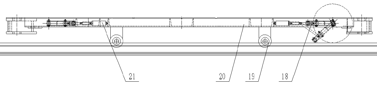 Caterpillar traction type track equipment train