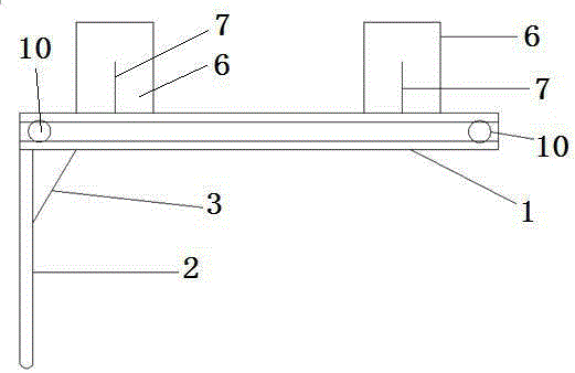 Open storage area snow shoveling plate for fuel forklift for warehouse