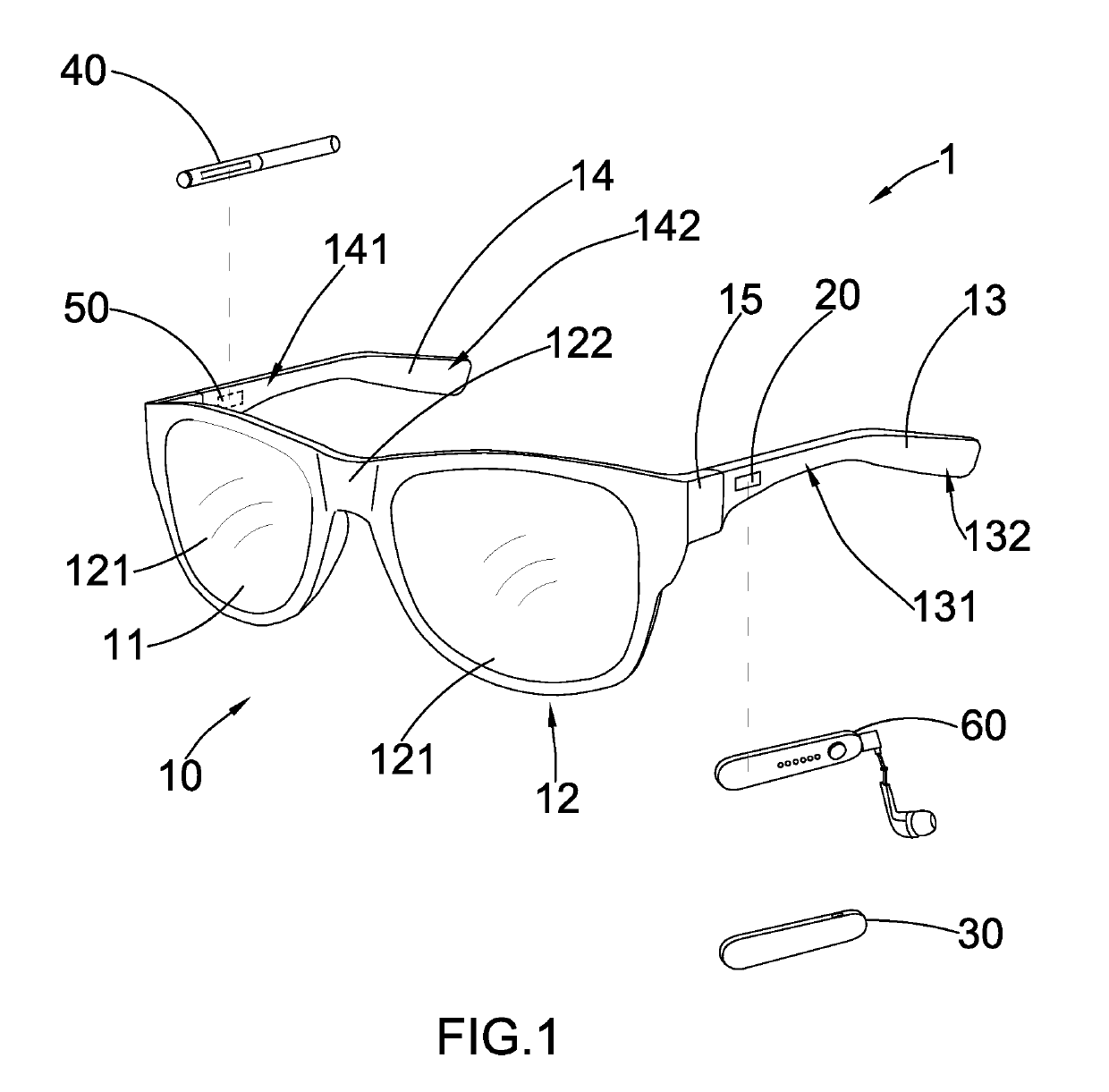 Spectacles with personal accessories