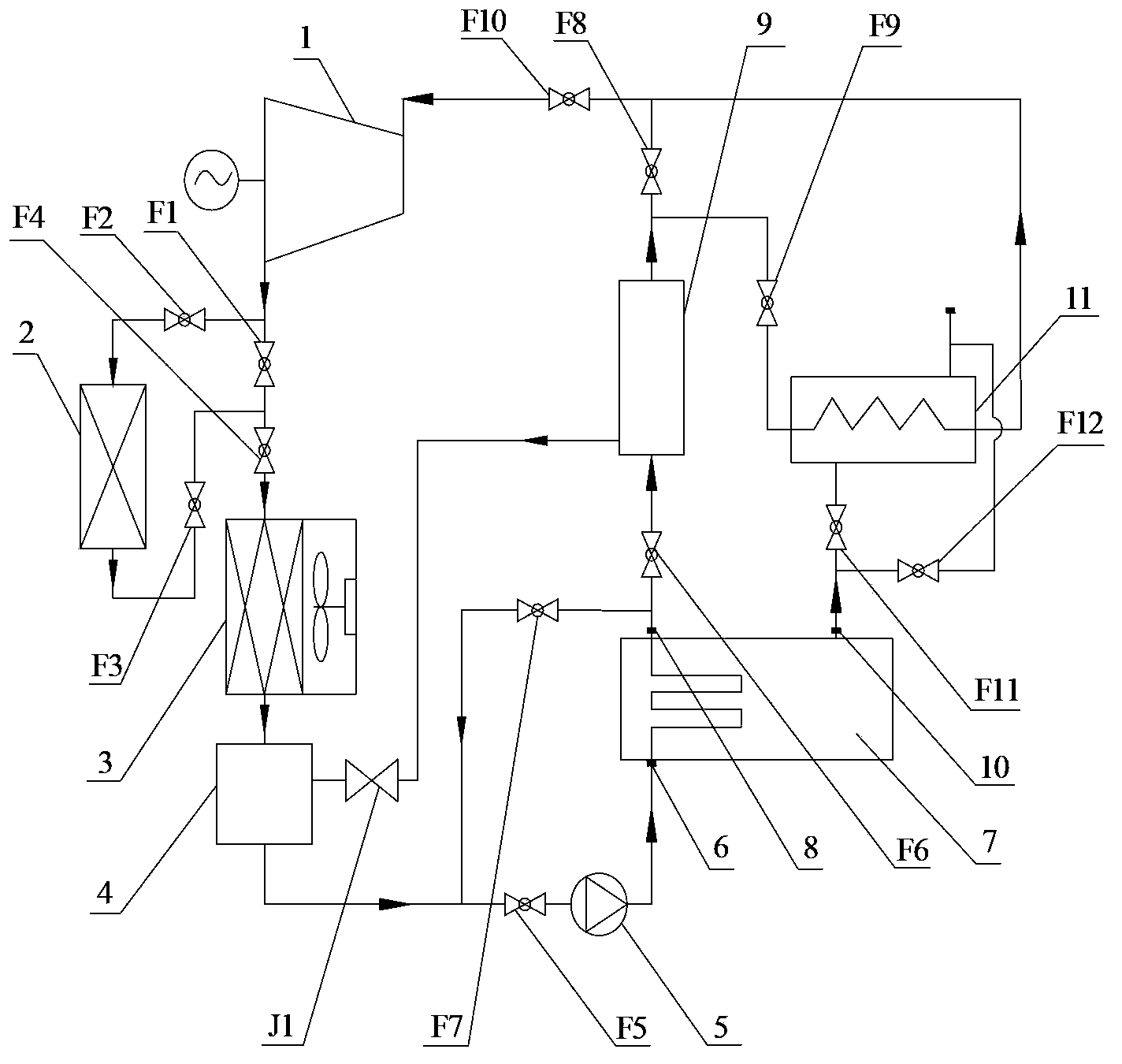 An engine waste heat recovery and utilization system using organic working medium as coolant