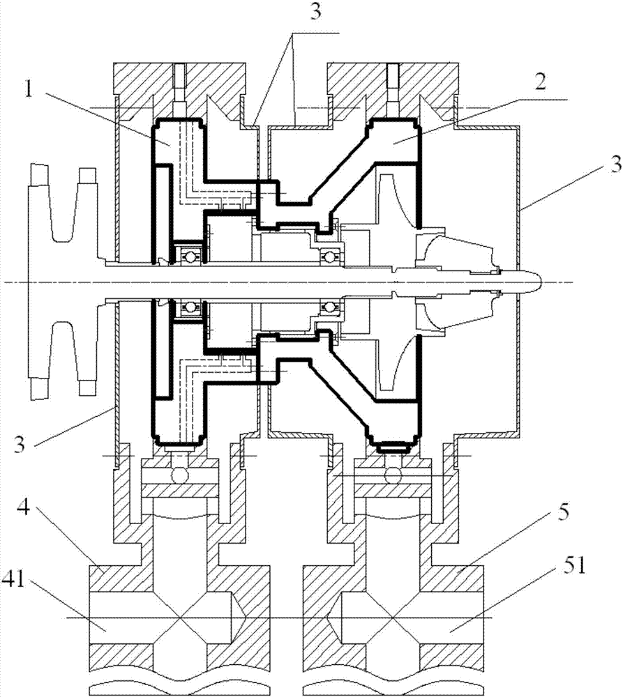 Liquid rocket engine turbopump flexible rotor high-speed dynamic balance supporting device