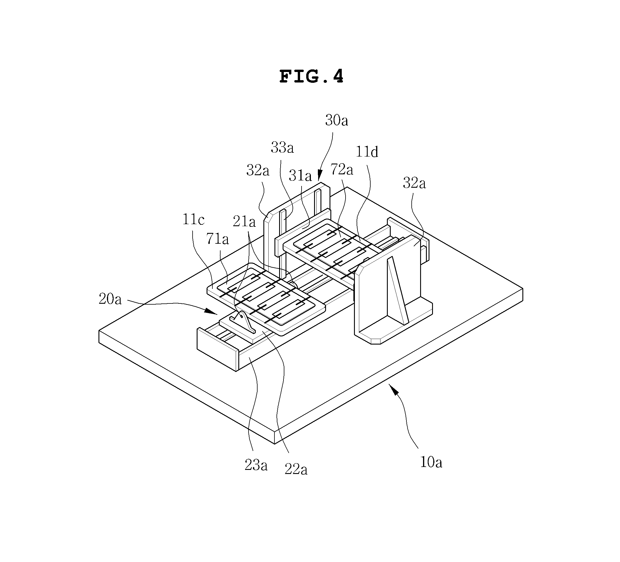 Stamping apparatus for biochips and method for operation thereof
