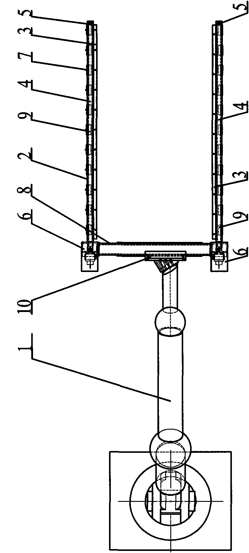 Rapid and automatic clamping mechanism for automobile carpet base material transportation