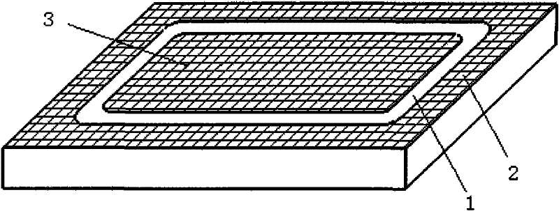 Curved platelike three-dimensional angle-interlock fabric and method for weaving same