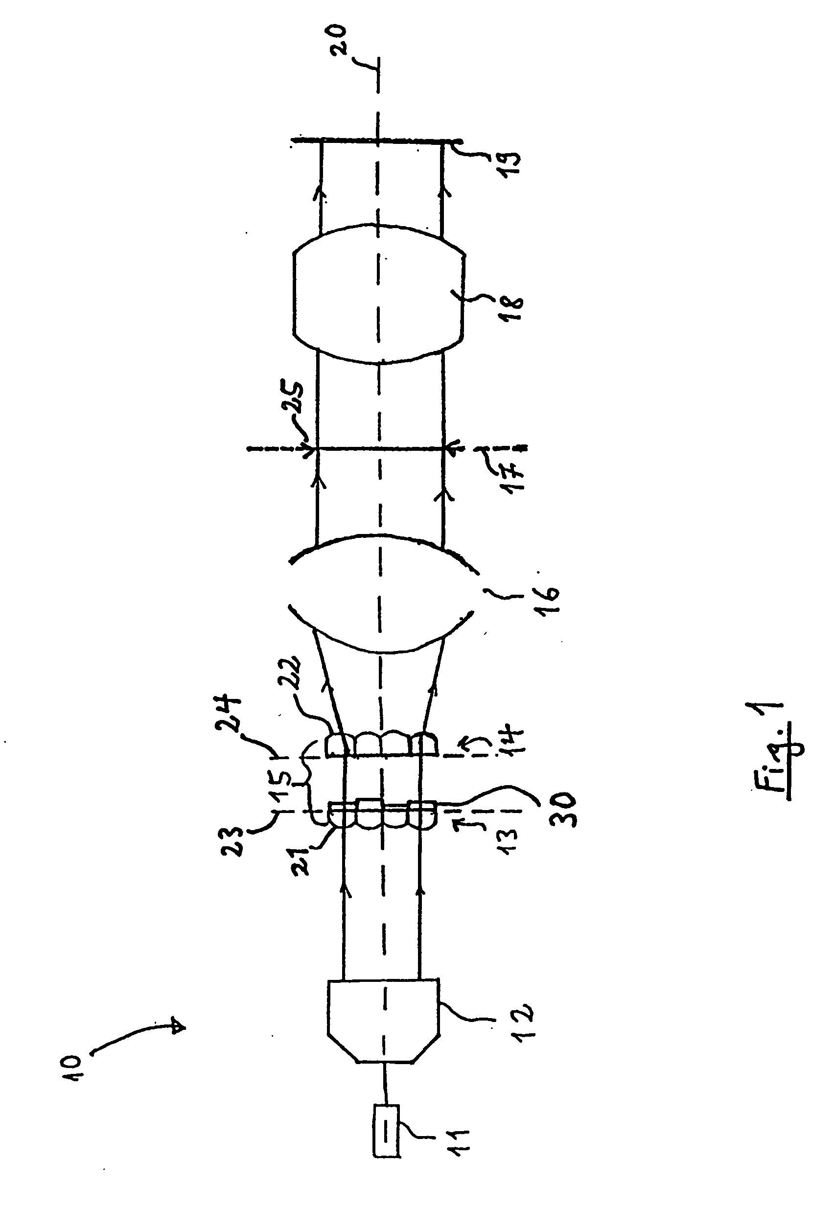 Fly's eye condenser and illumination system therewith