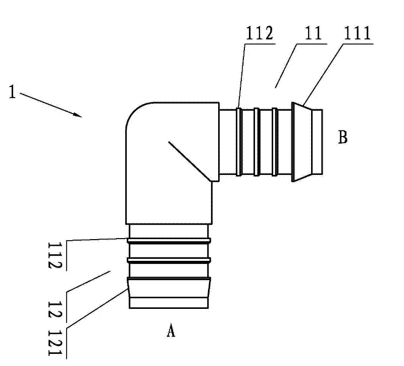 Pipe joint for vacuum pouring technology