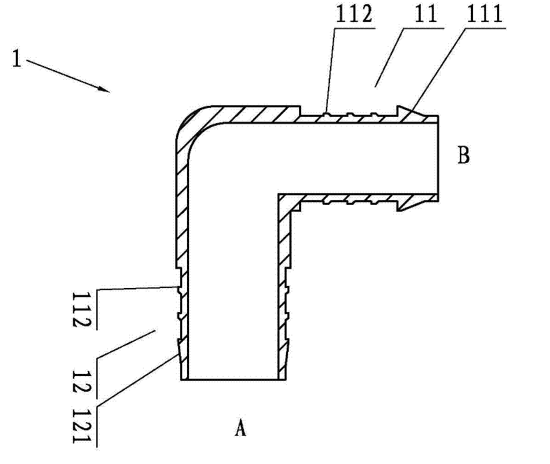 Pipe joint for vacuum pouring technology