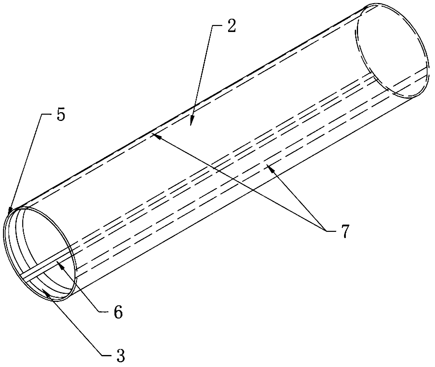 Pneumatic membrane compression bar and manufacturing method thereof