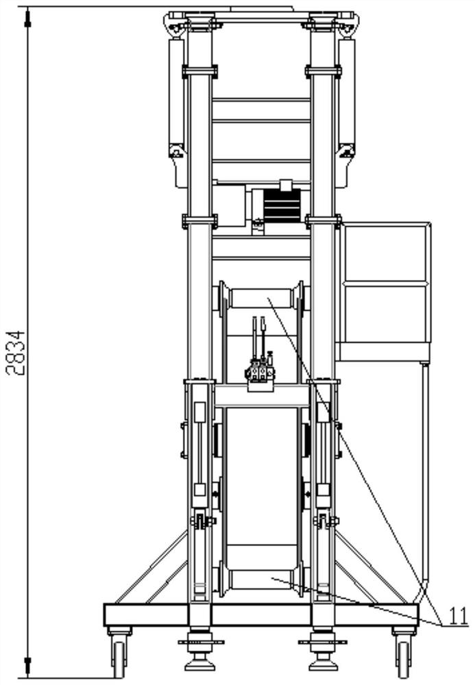 A movable steel strand threading guide device and its application method