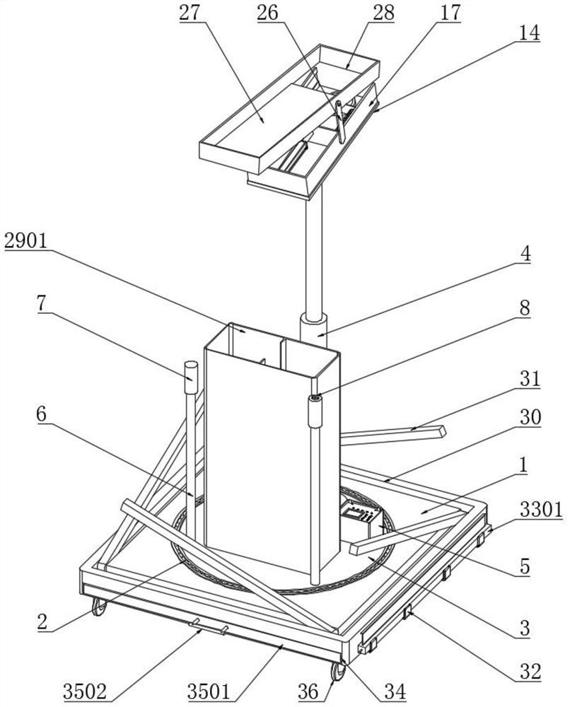 A multi-angle throwing training device for goalkeeper training