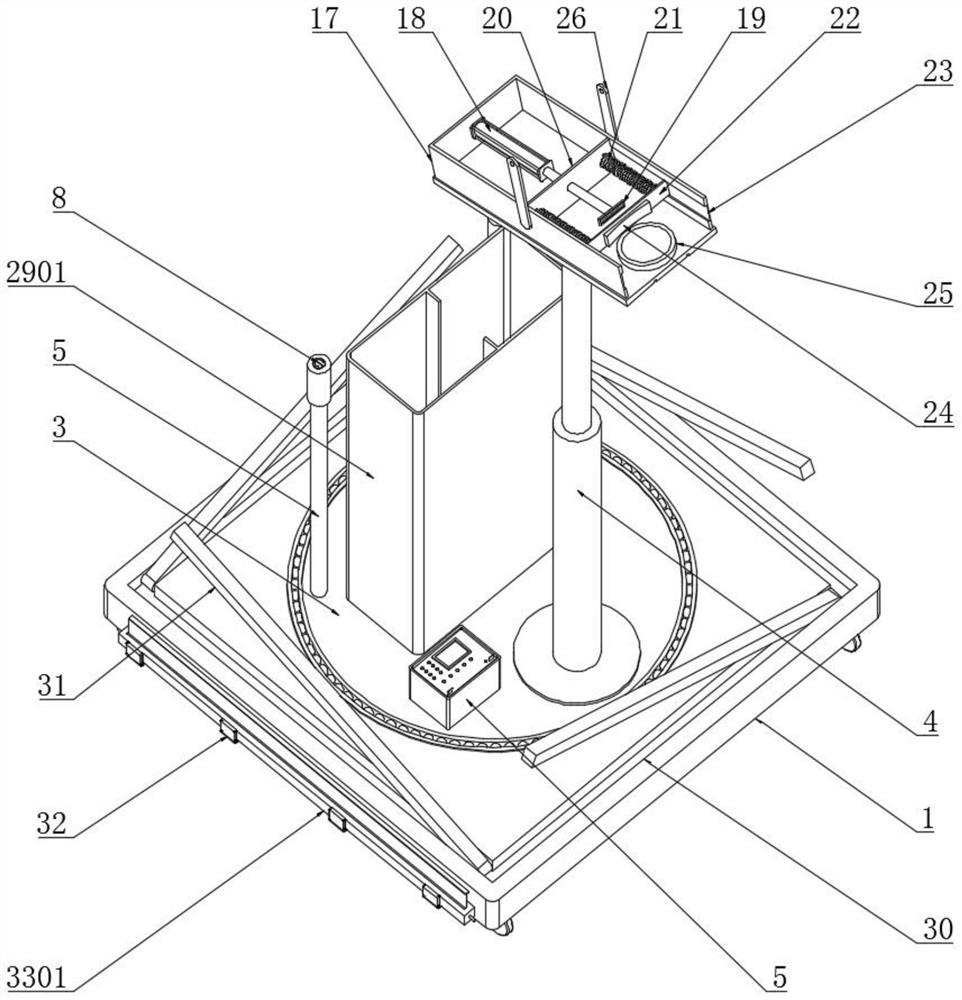 A multi-angle throwing training device for goalkeeper training