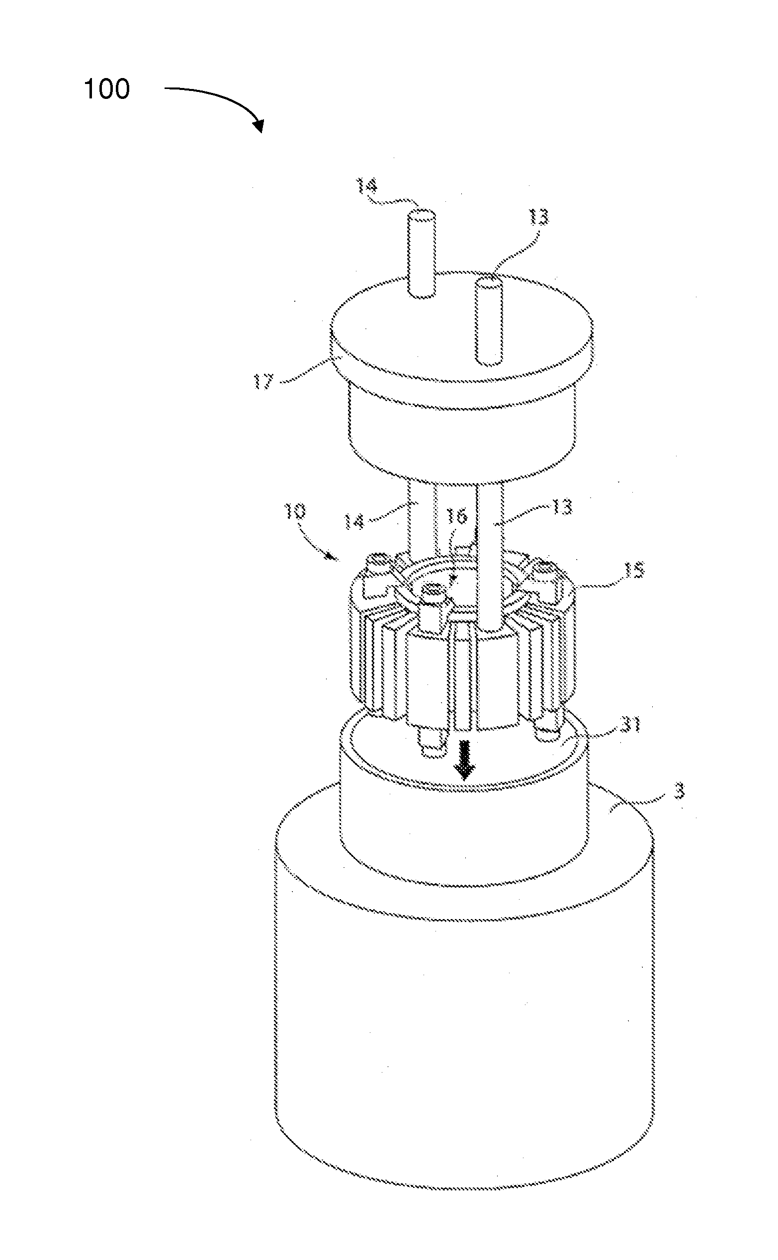 Method and apparatus for processing sample material