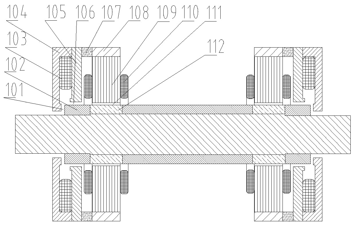 A magnetic levitation motor without thrust disc