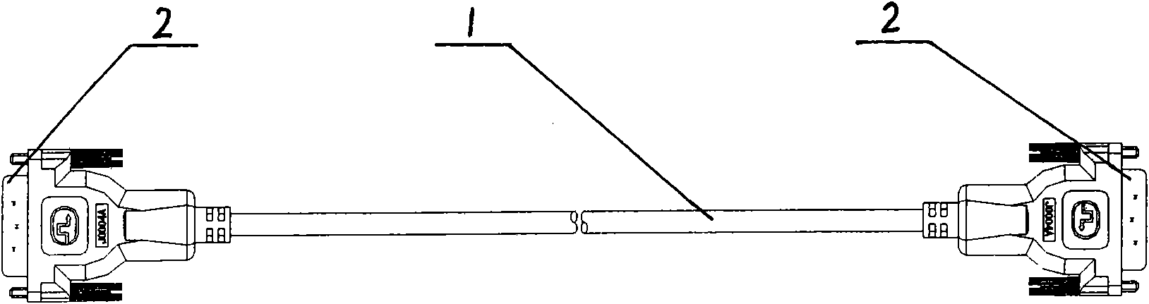 Internal magnetic core connecting line