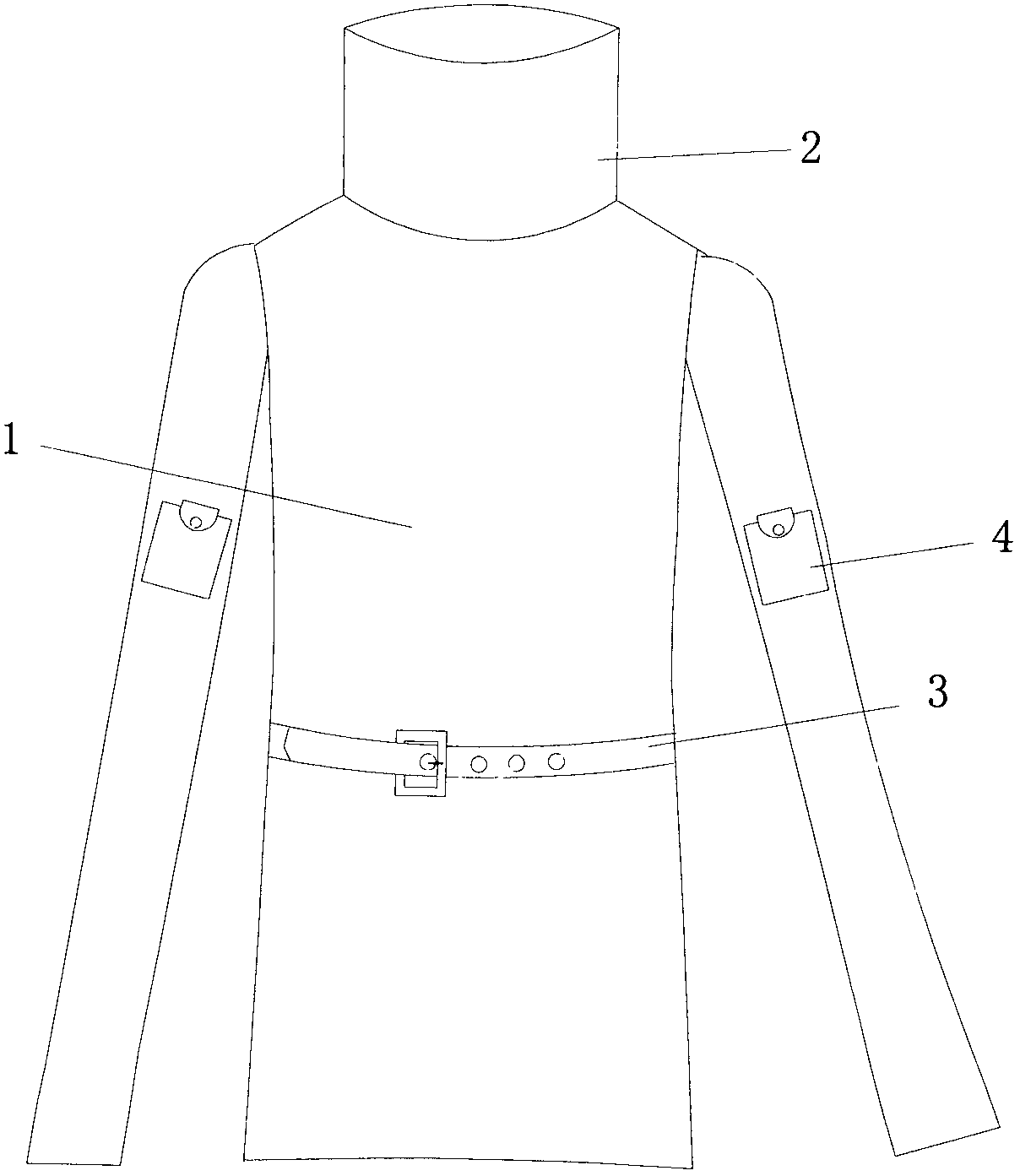 Radiation-proof and deodorant garment with sterilization function