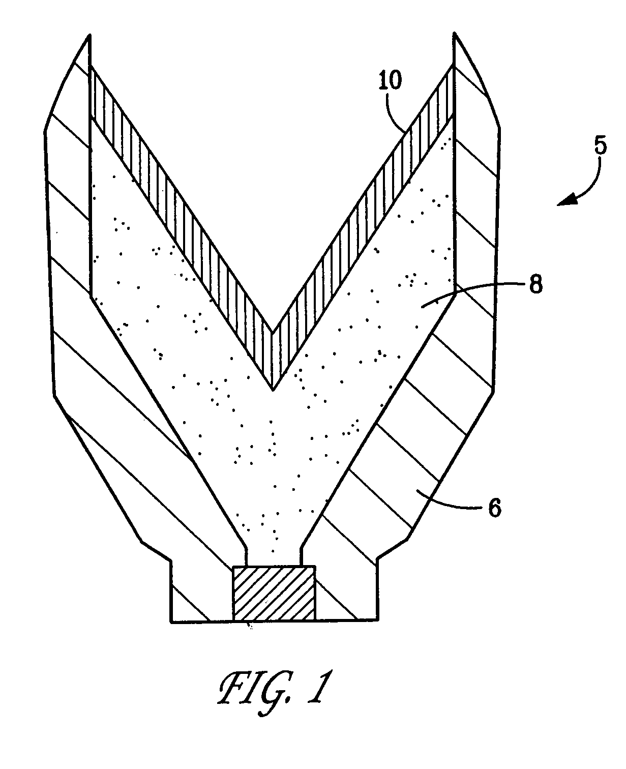 Injection molded shaped charge liner