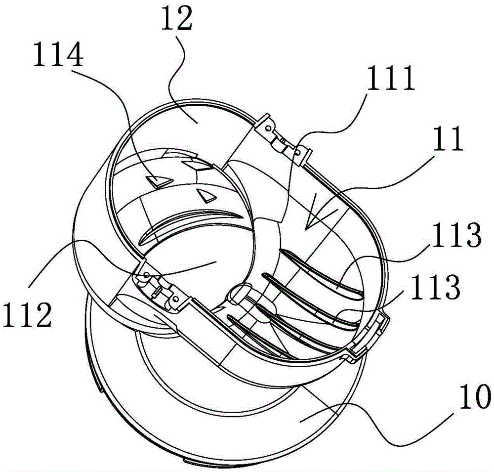 Feeding mechanism of vegetable and fruit juice preparation device