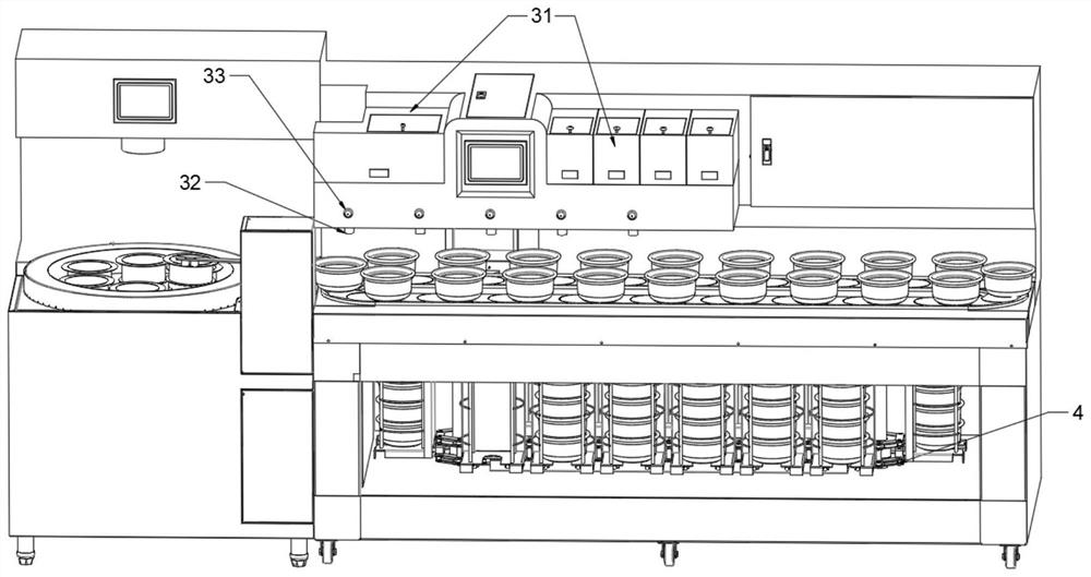 Automatic noodle cooking workstation and operation method