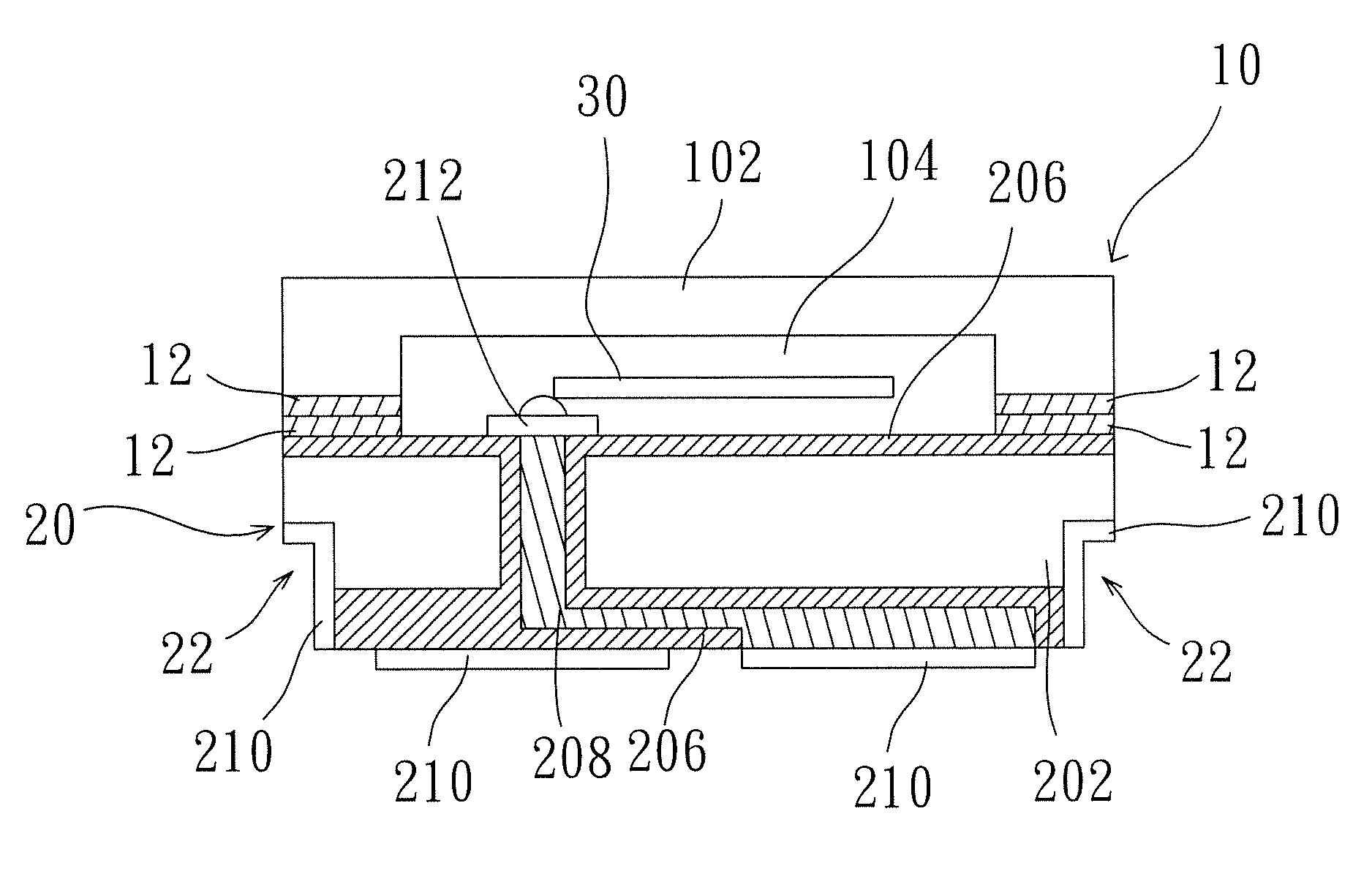 Through silicon via-based oscillator wafer-level-package structure and method for fabricating the same