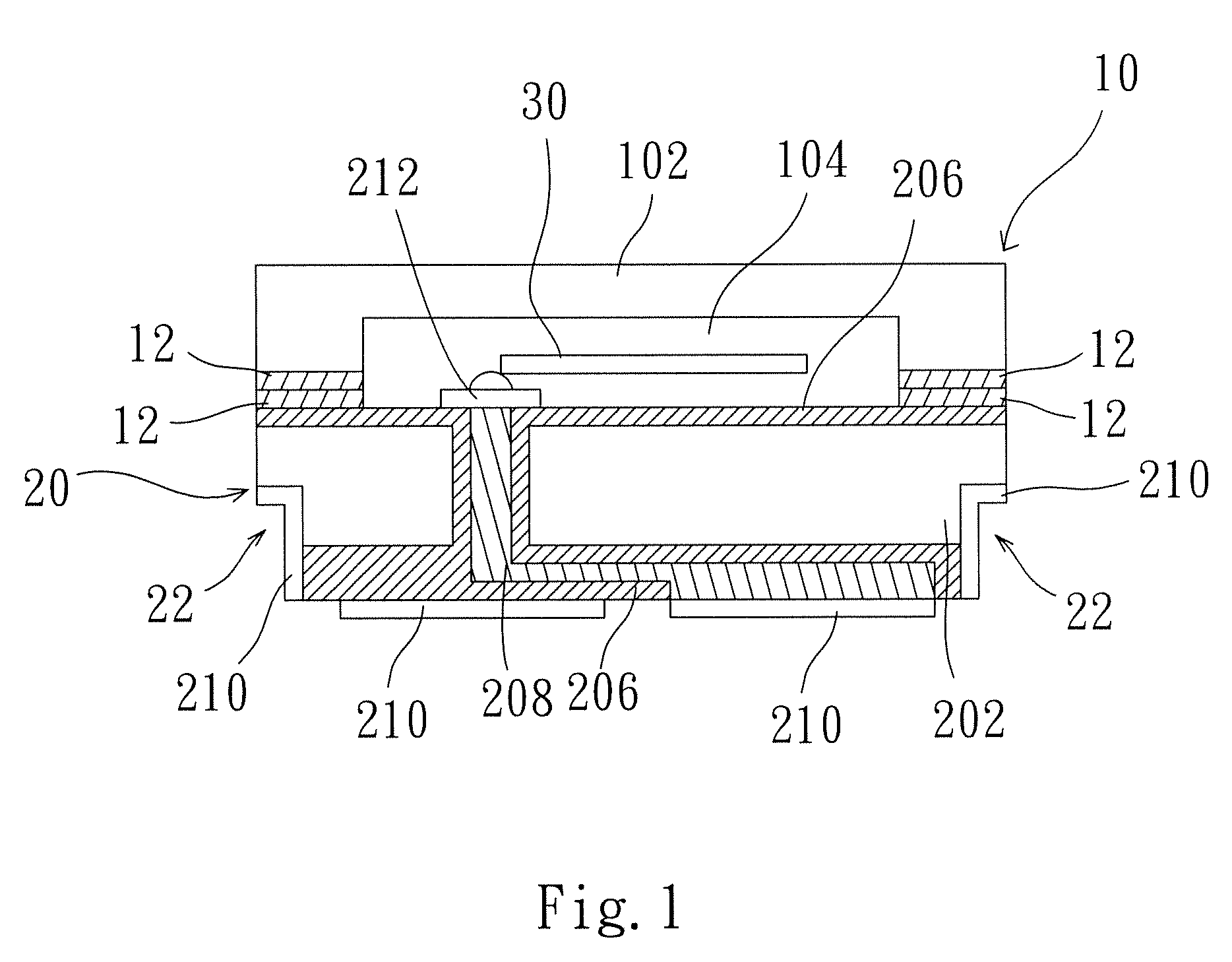 Through silicon via-based oscillator wafer-level-package structure and method for fabricating the same