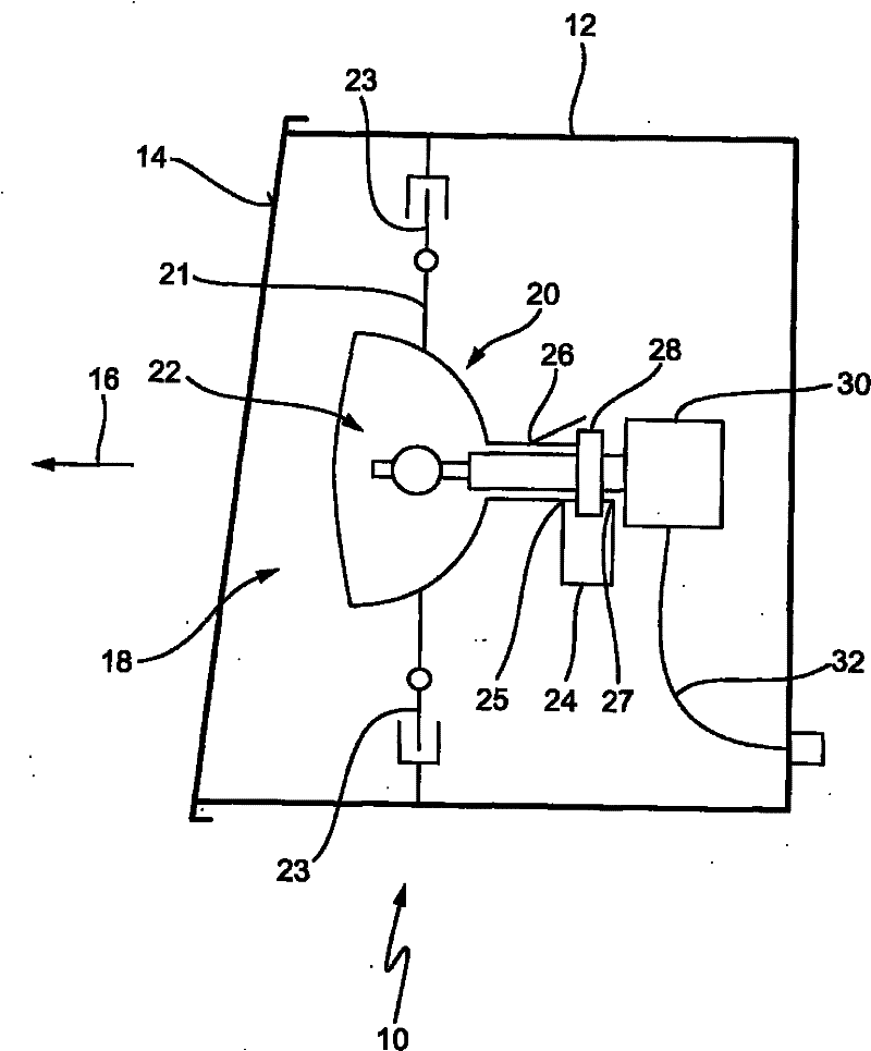 Motor vehicle headlight designed for fixing gas discharge lamp provided with separate ignition device
