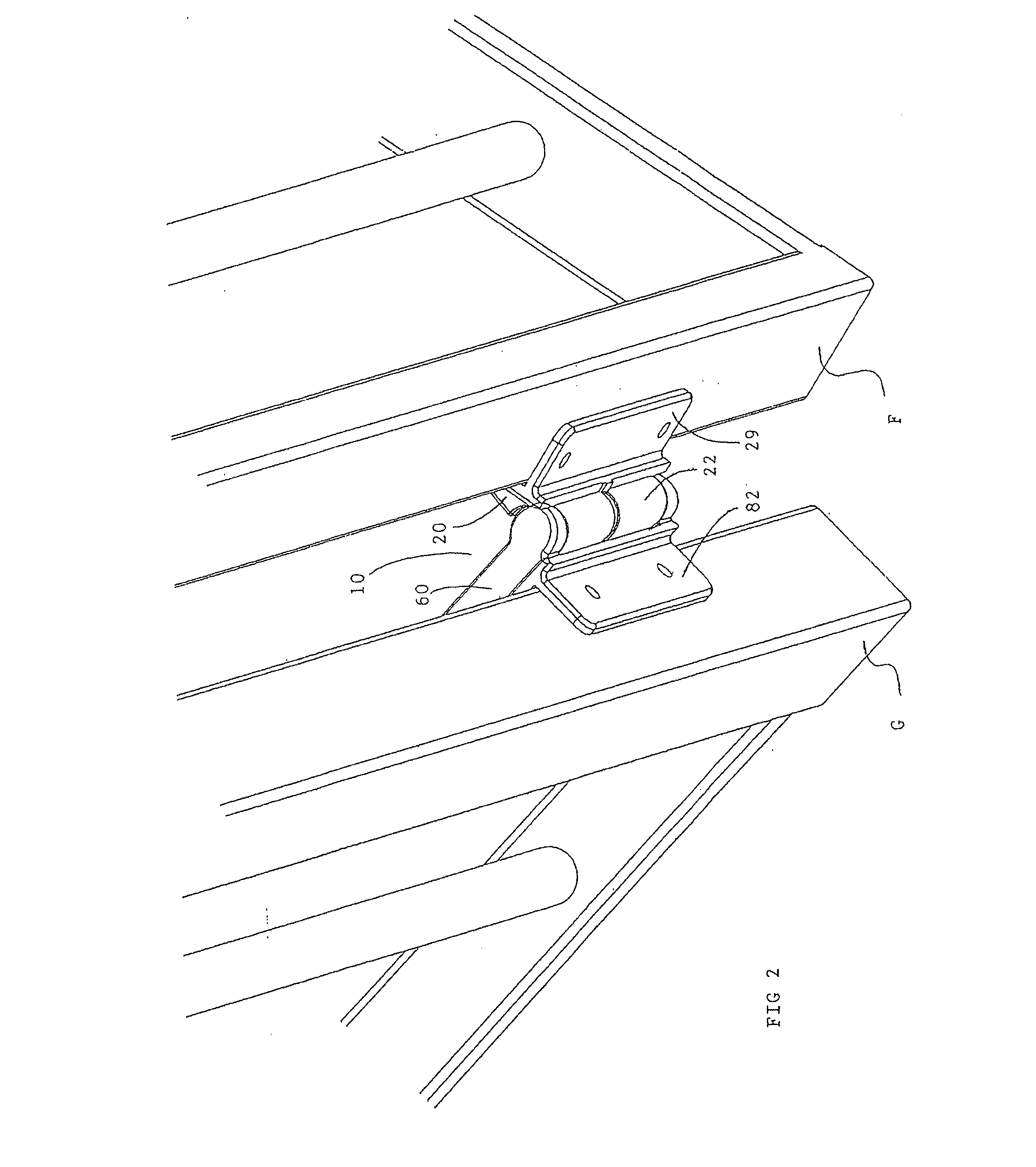 Spring-biased hinged assembly