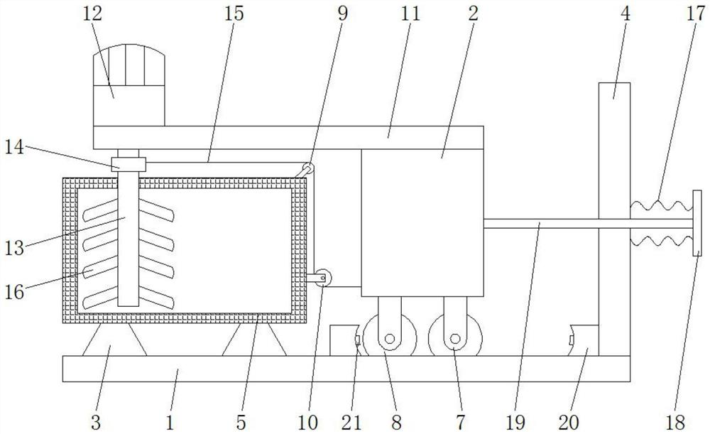 Raw material stirring equipment for abrasive wire processing