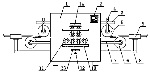 Online measurement control system of wire drawing machine
