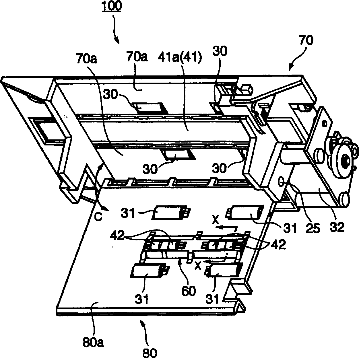 Image scanning device and commercial equipment using the same device