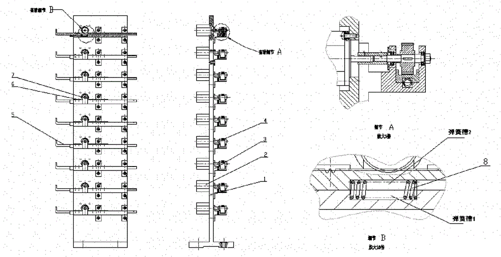 A horizontal rotary cabinet type intelligent medicine dispensing system automatic medicine dispensing mechanism