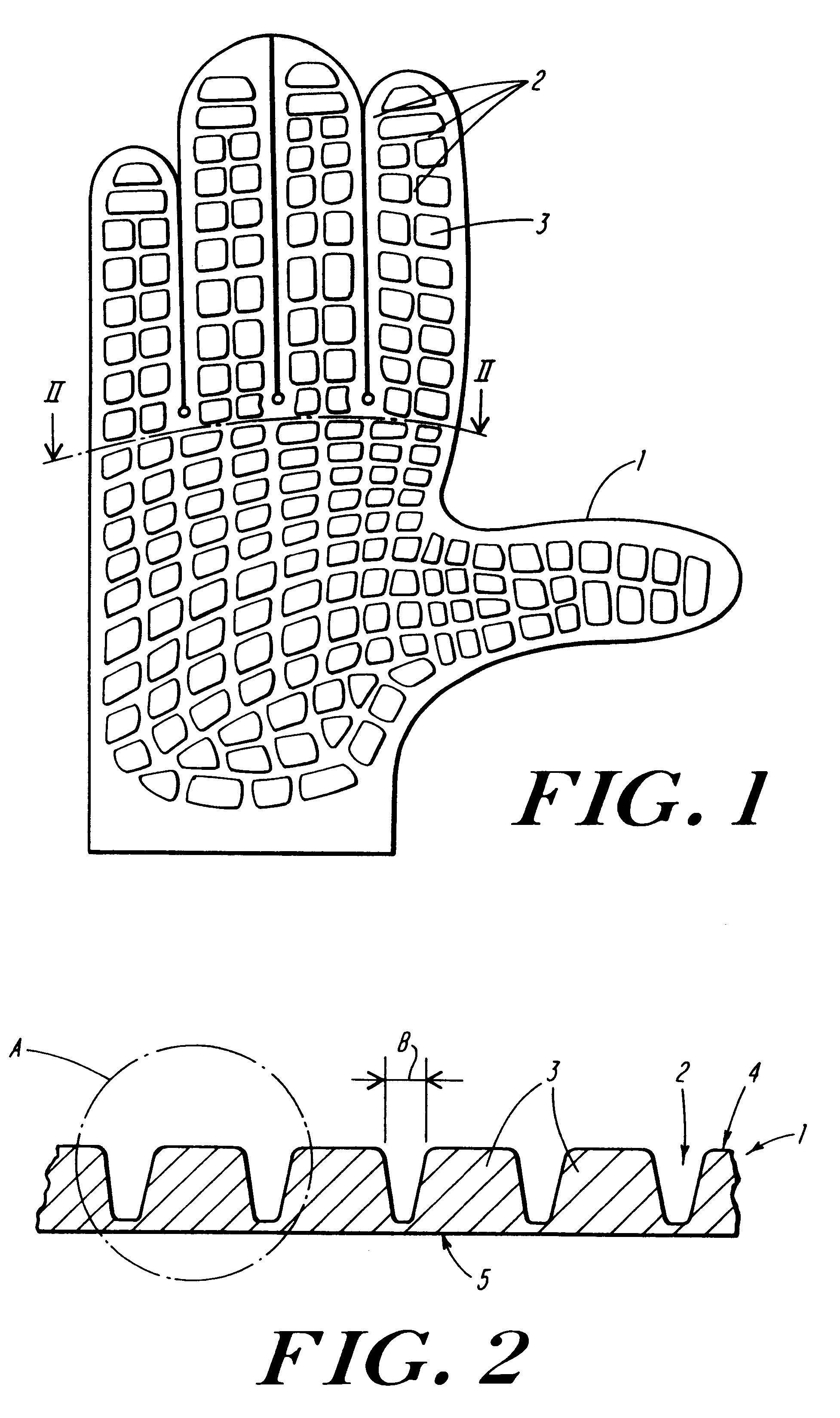 Device for the protection of objects or body parts against vibrations, in particular a vibration-damping glove or antivibration glove