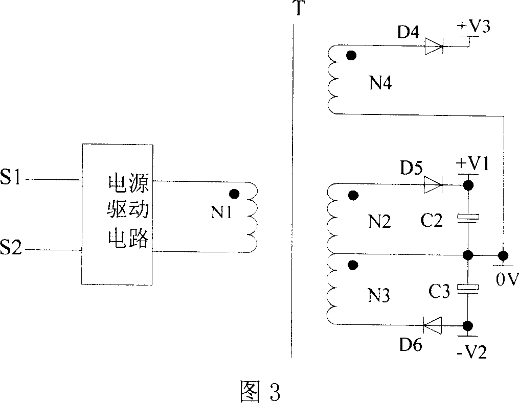 Cascade active voltage-stabilizing controller of power switch