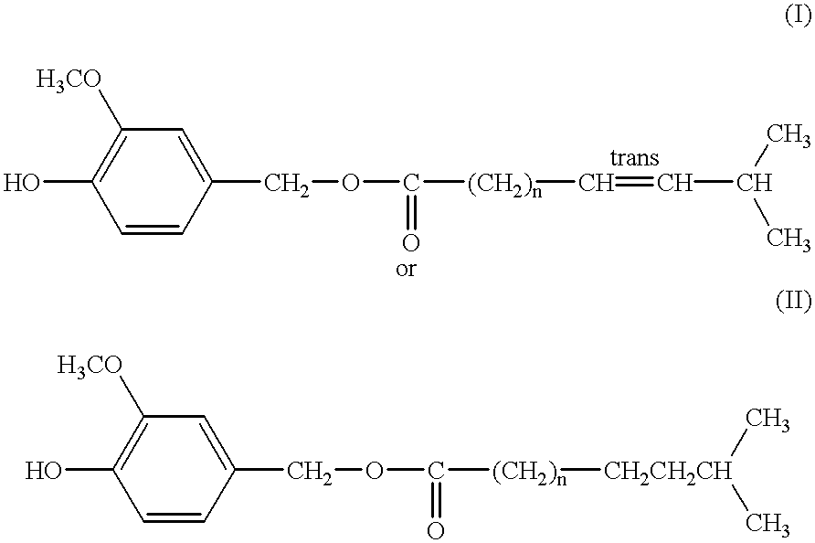 Capsaicinoide-like substances having ester bond