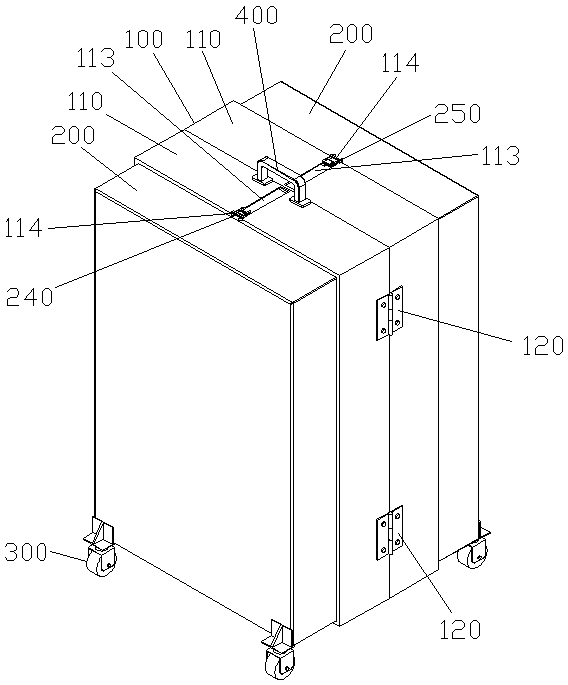 Retractable luggage box and using method thereof