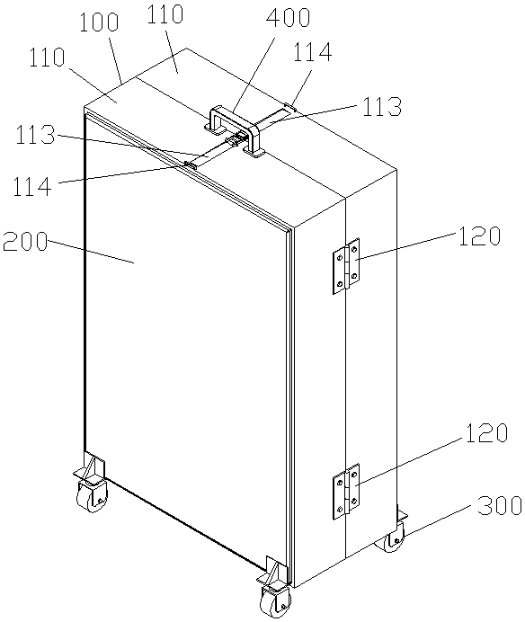 Retractable luggage box and using method thereof