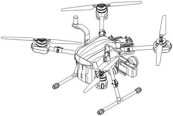 A folding structure of rtk antenna