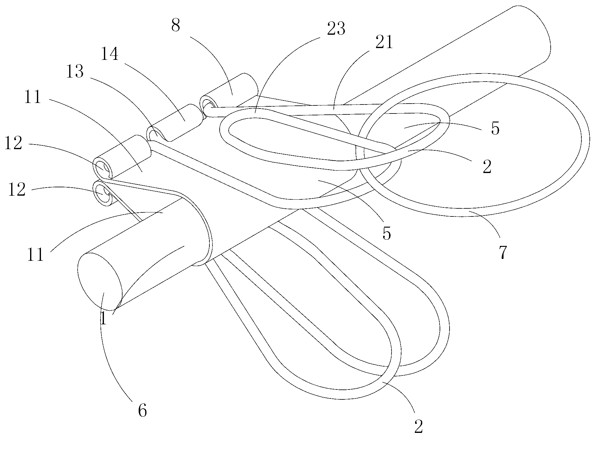 Wired electrical appliance with binder clips