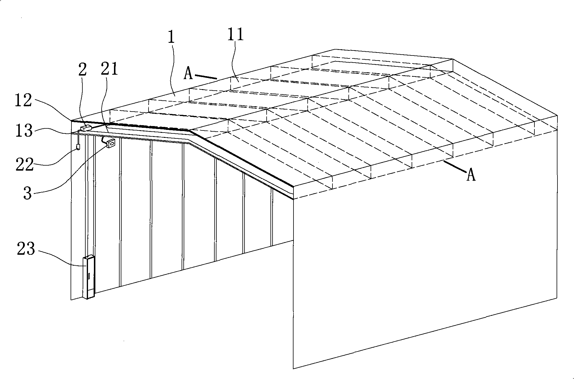 Mobile car shed roof