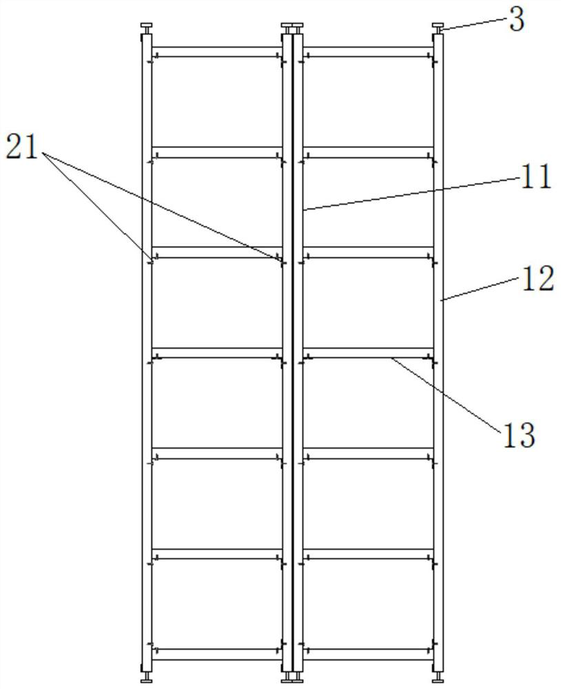 Mounting structure of fabricated modular wallboard