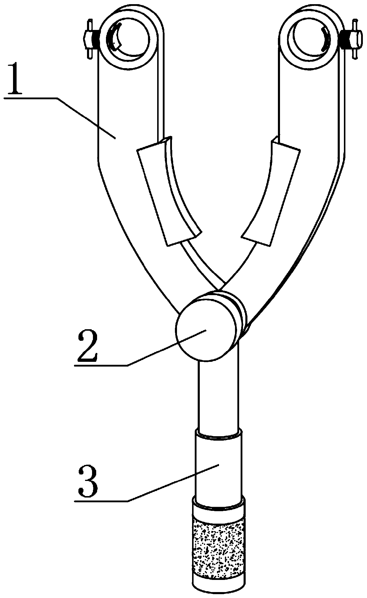 Sucker rod shackle device convenient to install